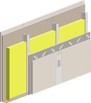 Двуслойна преградна стена с Habito